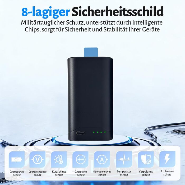 Замінний акумулятор ємністю 5800 мАг, сумісний з портативною колонкою JBL PartyBox Club 120, зі світлодіодним індикатором, високоємний літій-іонний акумулятор 7,2 В для акумулятора JBL 200, акумулятор JBL-200