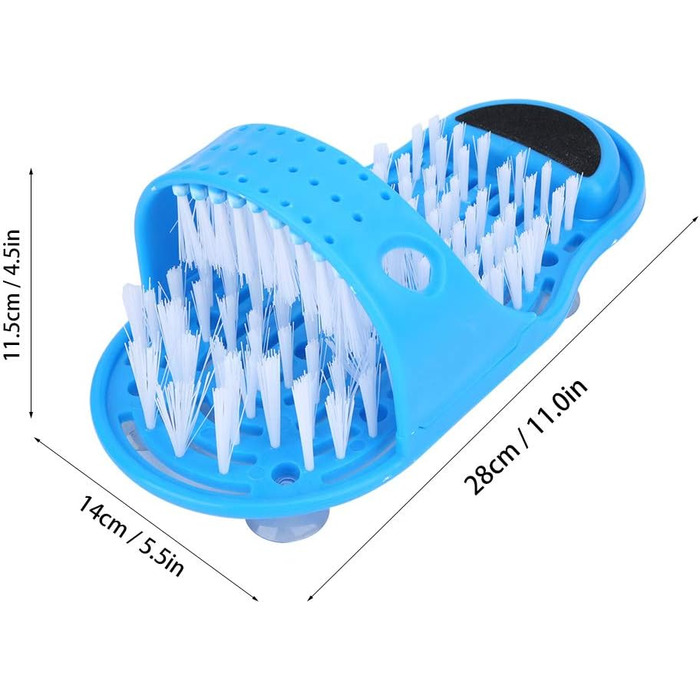 Взуття для купання Oumefar Душова кабіна для ніг Зручна щітка Засіб для чищення ніг Взуття пластикова побутова Довговічна для спа Щітка для чищення ніг