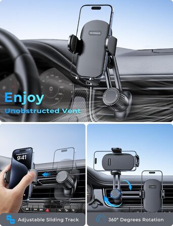 Тримач для мобільного телефону автомобільний Тримач для мобільного телефону автомобільний Універсальний вентиляційний тримач для м