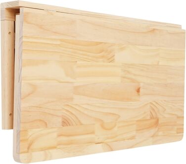 Настінний розкладний стіл, соснова деревина, розкладний верстак, плаваючий стіл для балкону, офісу, ванної кімнати, каравану, складу (80 * 50 см) 80*50 см