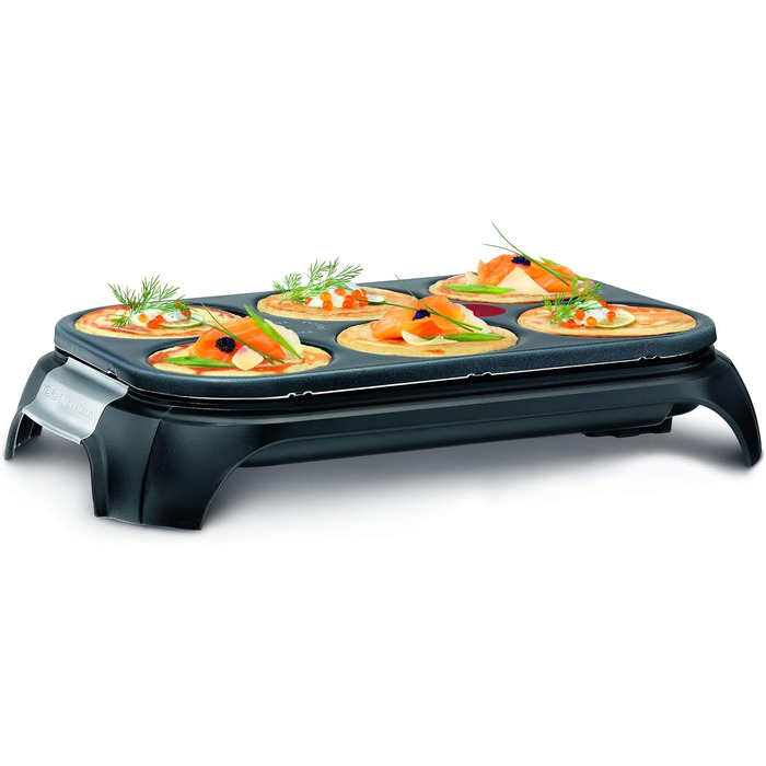 Покриття з нержавіючої сталі для млинців і антипригарного покриття, здатне вмістити 6 млинців, оладок або оладок, 558813 -