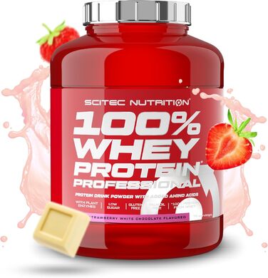 Протеїн BioTechUSA 100% Whey Protein Professional, полуниця-білий шоколад, 2,35 кг (78 порцій)