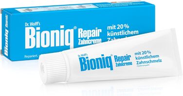 Зубна паста Bioniq Repair - 6 x 75 мл - Відновлююча зубна паста зі штучною зубною емаллю, без фтору