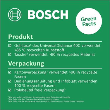 Лазерний далекомір Bosch UniversalDistance 40C 40м Додаток (Новий)