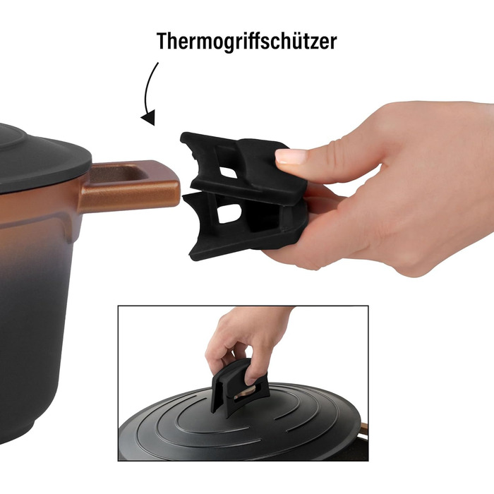 Каструля для запікання з кришкою індукційна 32 см, 6,6 л, лита алюмінієва каструля, покрита частинками справжнього каменю, каструл