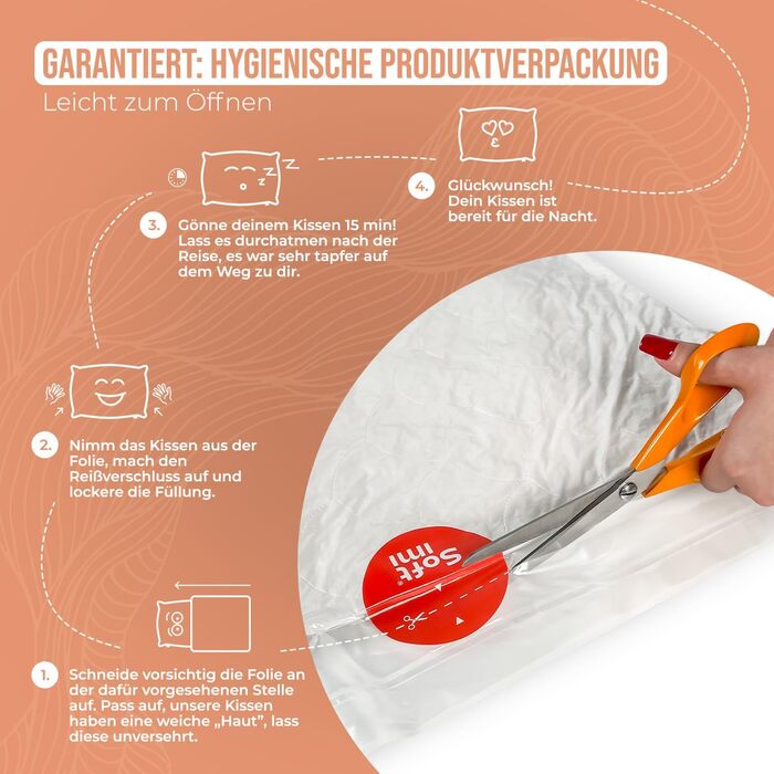 Комплект із 2 стьобаних преміум-подушок, 50x90 см, гіпоалергенний - проти кліщів - без запаху, готовий до використання - регульована жорсткість (комплект із 2 шт., 50x90 см)