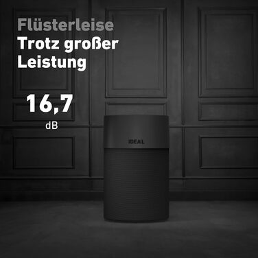 Очищувач повітря AP40 PRO Black Edition до 50 м Зроблено в Німеччині Фільтр HEPA та фільтр з активованого вугілля, CADR 434 м/год, ефективність фільтра 99,99