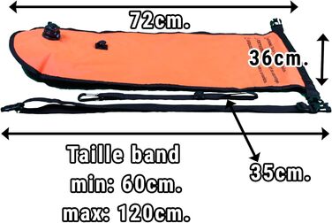 Плавальний буй Tri-Sports для плавання у відкритій воді, помаранчевий