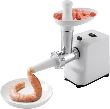 Електрична м'ясорубка з 3 перфорованими дисками з нержавіючої сталі, заглушкою, набором для кеббе, машиною для фаршу, машиною для