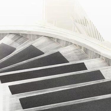 Сучасні килимки для сходів, комплект з 5 шт. , 20x70 см Килимки для сходів у приміщенні, 5 шт. , самоклеючі Захист сходів, килимове покриття для сходів у приміщенні для дітей та людей похилого віку