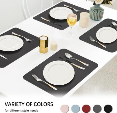 Серветки миються, серветка шкіряна набір з 6 серветок, що витираються, зі штучної шкіри, водонепроникна ПВХ серветка, серветка для