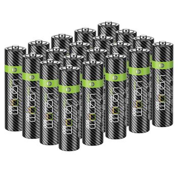 Батарейки Venom Power Recharge AAA, 800 мАг, акумуляторні, 20 шт. AAA, упаковка з 20 батарейок