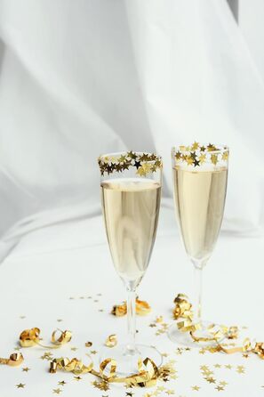 Пластикові келихи для шампанського Elsjoy 12 шт. , 170 мл небиткі келихи для шампанського, келихи для шампанського на ніжці, багат