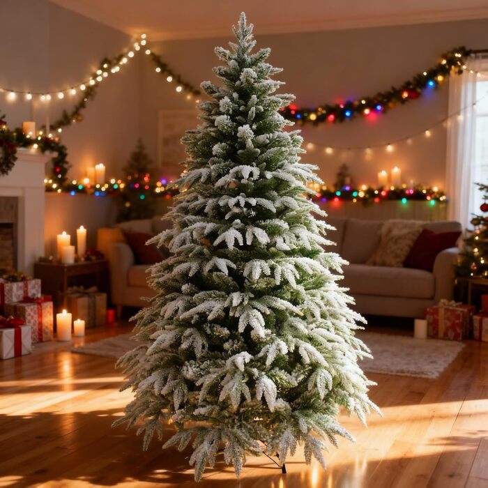 Штучна ялинка з ефектом засніжених гілок 180 см SHATCHI