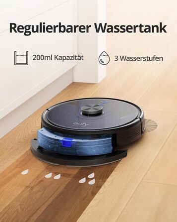 Робот-пилосос і швабра eufy від Anker RoboVac L35 із всмоктуючою станцією (3200 Па, час роботи 145 хв, резервуар для пилу 330 мл/200 мл для води, ідеально підходить для шерсті домашніх тварин, багатоповерхове картографування, програмне/голосове керування)