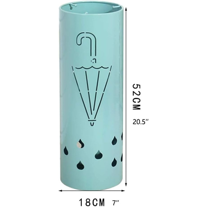Контейнер для тримача парасольки, креативний візерунок парасольки, тримач для парасольки, металева підставка для парасольки, органайзер для вхідної зони, окремо стоячі підставки для парасольок, тримач для круглих палиць для ходьби (Fa C-white