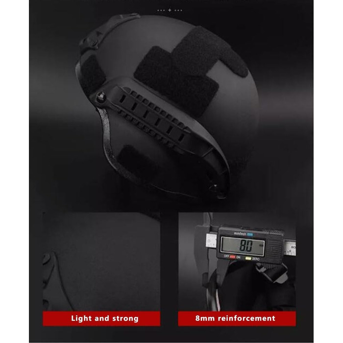 Комплект шоломів-протигазів, шолом з ABS-пластику, протигаз може фільтрувати шкідливі гази та забезпечує кращий захист під час тактичних ігор, чорний