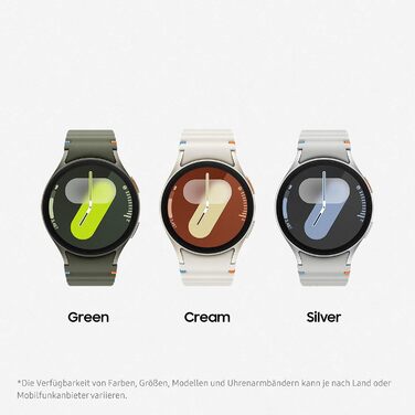 Розумний годинник Samsung Galaxy Watch7, фітнес-годинник, фітнес-трекер та трекер активності, 40 мм, Bluetooth, кремовий, вкл. 36-місячну гарантію виробника, кремовий чохол 40 мм, Bluetooth S/M - для обхвату 130-180 мм