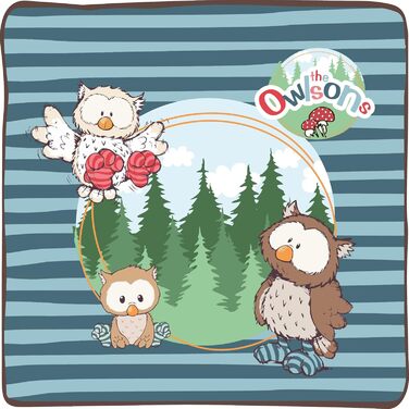 Подушка дитяча сова Owlino плюшева прямокутна 43x25см The Owlsons, ука (1 упаковка), 48575