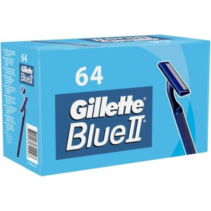 Коробка Gillette Blue II 2 Blade Technology 64 шт. и ( в упаковці)