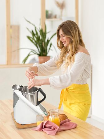 Розсувна дошка для Thermomix TM6 TM5, бамбукова ковзна дошка Дерев'яна швидкорухома дошка Slider Pad для кухонного комбайна Thermomix Vorwerk TM5 TM6 Аксесуари