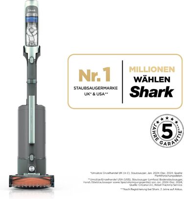 Акумуляторний пилосос Shark Detect Speed Clean & Empty Pet Pro, шалфейно-сірий