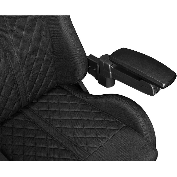 Офісне крісло 2050 шт. Ігрове крісло Чорне - Ігрове крісло з подушкою з піни з ефектом пам&39яті з велюру - Тканина геймерського крісла з підлокітниками X-Cross - Ігрове крісло з безшумними гумовими колесами - Комп&39ютерне крісло 150 кг Чорна тканина під