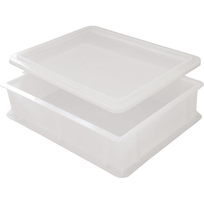 Коробка для піци Waldis Pizza Ball Box - 40 х 30 см, висота 10 см - Коробка для зберігання з кришкою - Коробка для розстойки тіста для піци - Аксесуари для піци