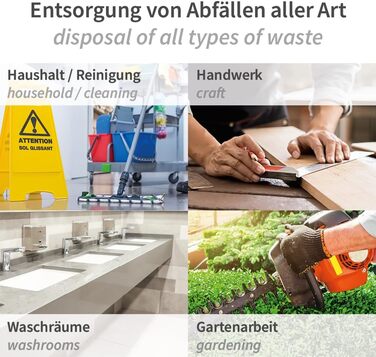 Сміттєві пакети Franz Mensch на 75 предметів, 120 л зі шнурком, LDPE, сині, стійкі до розриву, рулонні, для утилізації відходів, приблизно 45 мкм