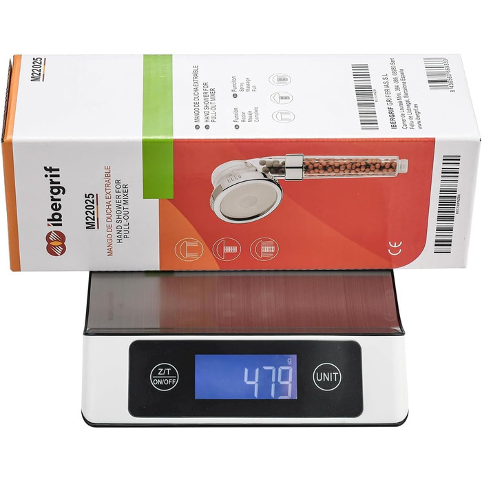 Душова лійка з фільтром Економна ручна душова лійка високого тиску з 3 режимами струменя, 3-шаровою фільтрацією від хлору, бактерій та вапняного нальоту, функцією анти-накип, хром Для жорсткої води, M22025 Срібло