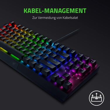 Американська розкладка QWERTY Американська розкладка BlackWidow V3 TKL Зелений клавішний перемикач, 3 Tenkeyless -