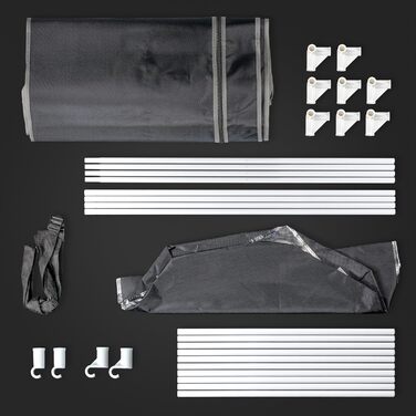 Гроубокс Growzelt, міцний матеріал, високовідбивне діамантове покриття (40 x 40 x 160 см)