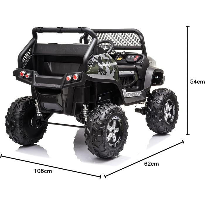 Дитячий електромобіль Mercedes Unimog 12V електромобіль для дітей, дитячий автомобіль, дитячий електромобіль з пультом дистанційно