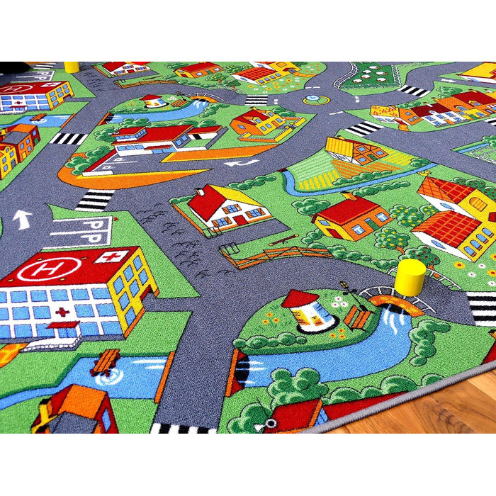 Дитячий ігровий килимок Snapstyle Little Village Green в 24 розмірах 140х200 см