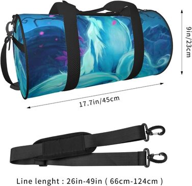 Тропічний пляж, пальми, захід сонця, кругла форма, велика місткість, дорожня сумка, легка та міцна, подарунок для піших прогулянок, відпустки, ділових поїздок та іншого, Magic Blue Fox, універсальний розмір