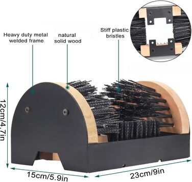 Універсальна грязьова щітка для саду, щітка для чищення черевиків для дому Потужна щітка для чищення взуття, простий у використанні інструмент для прибирання снігу для гумових чобіт