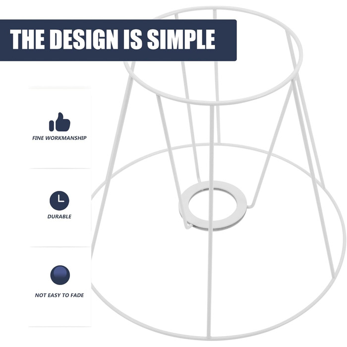 Вінтажний рамковий абажур Дротяний абажур Каркас настільного абажура для люстри своїми руками Настільна лампа Торшер