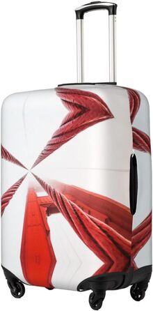 Чохол для валізи Золотий Міст з еластичною тканиною та захистом від подряпин, чорний, розмір 90