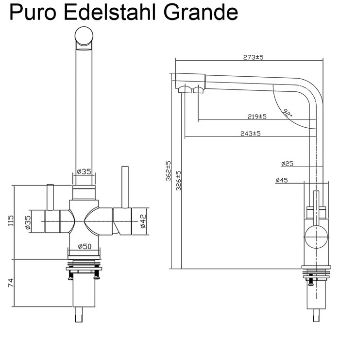 Система зворотного осмосу 600 GPD Perfect Water No. 1 Ultimate PLUS PRO Mod 2020 RETEC з прямим потоком, резервуар не потрібен, зворотний осмос, фільтр для води, питна вода, зворотний осмос, зворотний осмос.