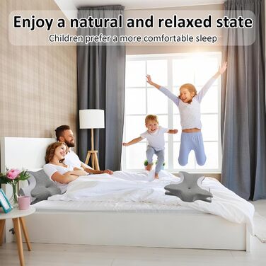 Подушка з піни з ефектом пам&39яті, дорожня подушка з підтримкою шиї, ергономічна подушка зі знімним чохлом, подушка для сну на боці, спині та животі, сіра