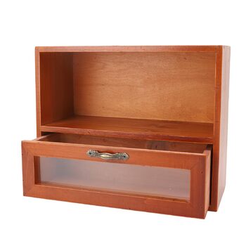 Коробки для зберігання Qcwwy, органайзер, прозора шухляда, полиця для дисплея, шафа для зберігання ювелірних виробів, косметики, офісного приладдя, кухні, вітальні, спальні, вінтажного стилю