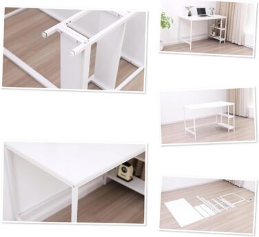 Стіл Garvis 100x50 см (з 2 відділеннями для зберігання) Ігровий стіл з полицею Комп&39ютерний стіл з МДФ для домашнього офісу (дуб) Дуб 100 x 50 см