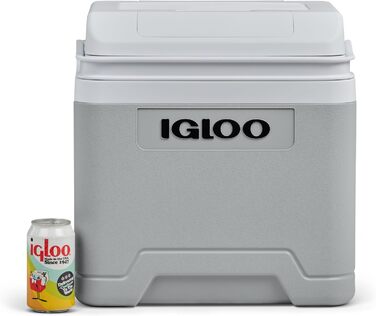 Електричний холодильник IGLOO IE24 AC/DC, 24 літри, міні-холодильник 12/230 В для автомобіля, човна та відпочинку, сірий 12/230 В 24 л сірий