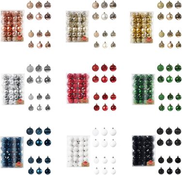 Різдвяні кульоки 48 шт білі BUBEFSKD