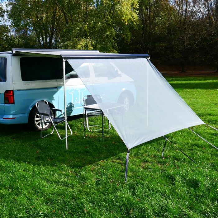 Х 2 м - вітропроникна передня стінка для тенту, захисту від сонця та спеки, 2,4