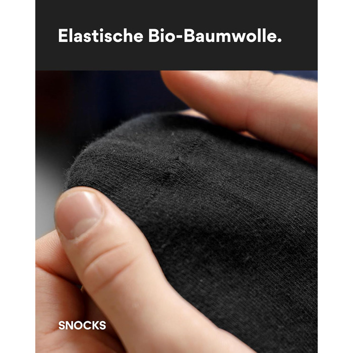 Чоловічі шкарпетки Snocks (4 пари) Бізнес-шкарпетки для чоловіків 4 шт. Чорні 43-46