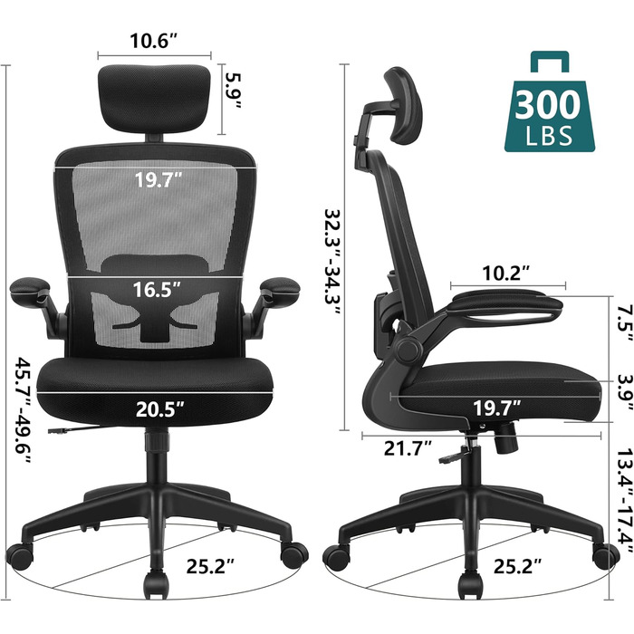 Ергономічне офісне крісло FelixKing з високою спинкою