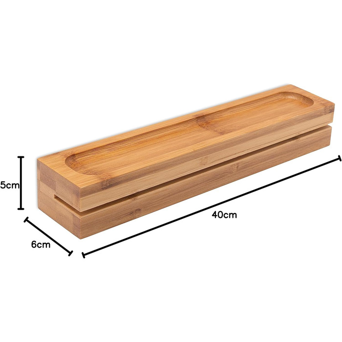 Бамбукова дошка для ключів, ключниця 29,5x6x4,5 см дерев'яна ключниця ключниця ключниця