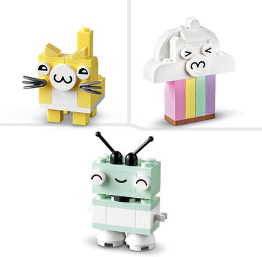 Класичний пастельний набір для творчого будівництва, цеглинка, конструктор для дівчаток та хлопчиків віком від 5 років з моделями морозиво, динозавр, кіт та інше (один елемент), 11028