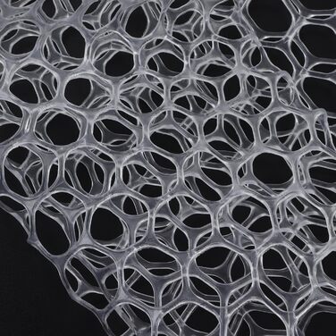 Рибальська сітка, запасна рибальська сітка 44 x 47 см, вбудована, м&39яка, гнучка, складна, без ручки, білий гумовий підсак для прісноводної та морської риболовлі